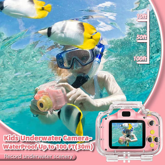 Amazon's popular sports waterproof stand for children mini camera children's high-definition digital camera toy can take pictures