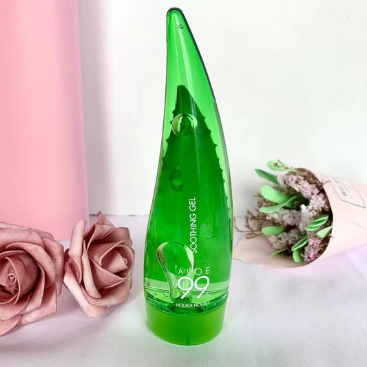 HOLIKA Natural Aloe Vera Gel 250ml South Korea Imported 55ml After-sun Soothing Mask Skin Care