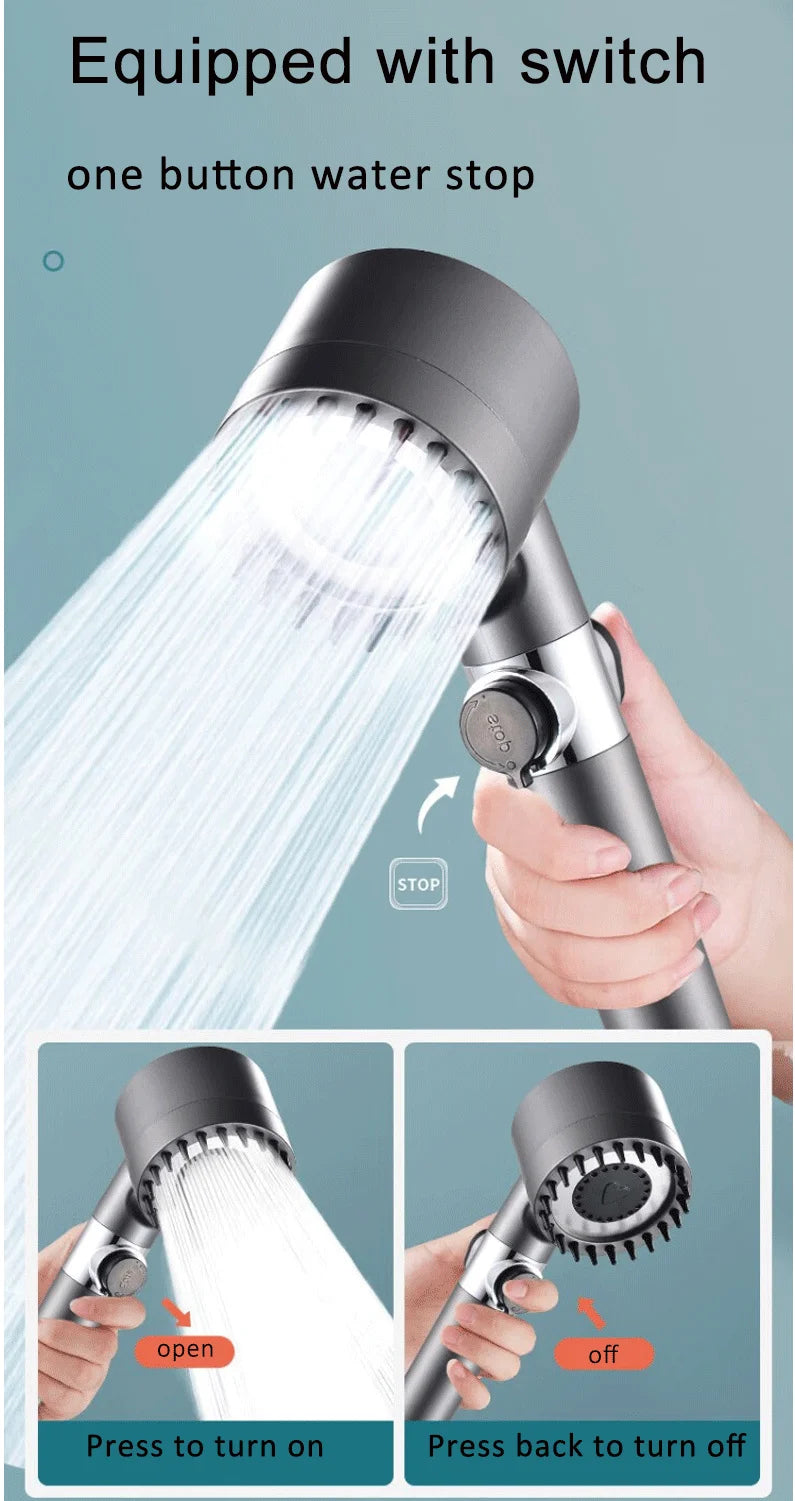 Dai spray powerful supercharged shower head bathroom bath filter shower head spray bath shower head shower set