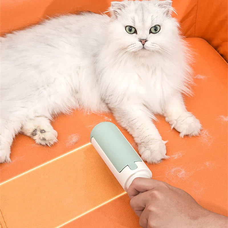 Pet Hair Remover Clothes Static Multi-purpose Double-sided Brush Cat Hair Scraper Roller Sticker