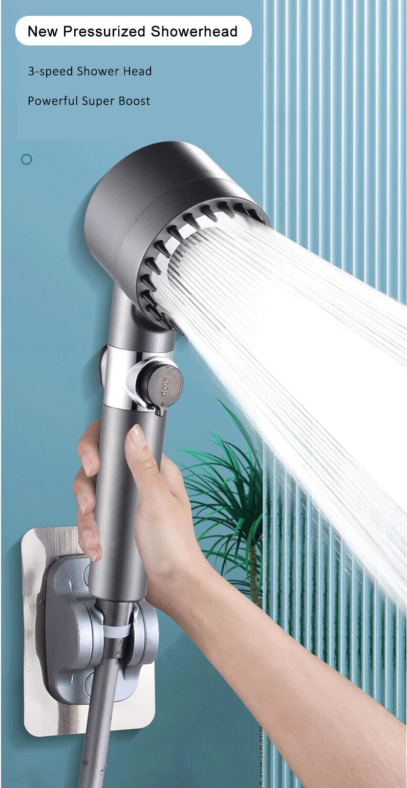 Dai spray powerful supercharged shower head bathroom bath filter shower head spray bath shower head shower set