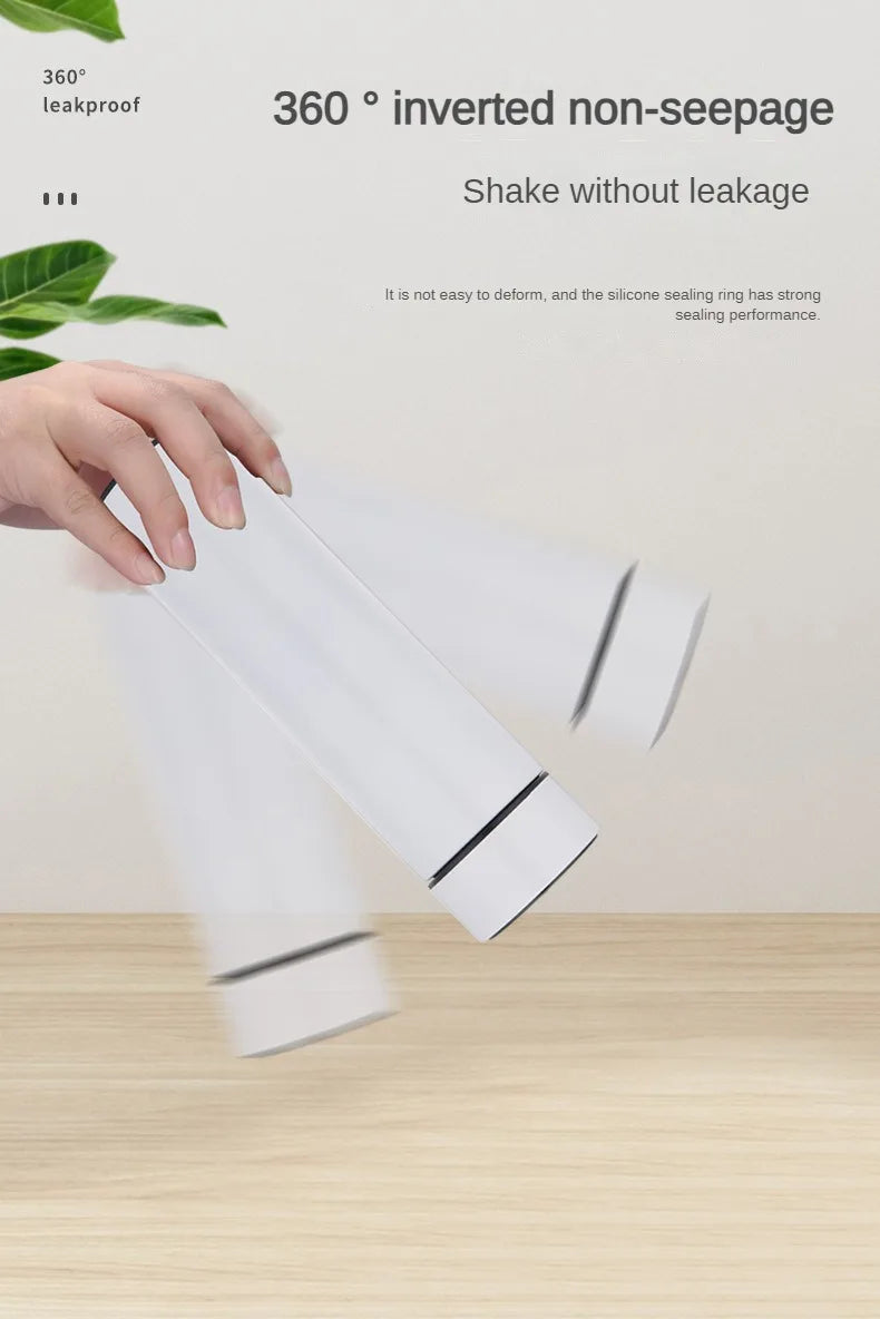 Smart temperature display 304 stainless steel gift custom insulation cup simple portable business tea brewing event gift water cup